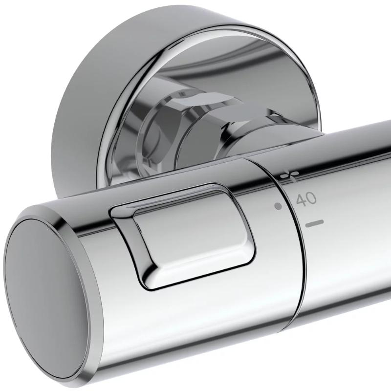 Coloană de duș termostată Ideal Standard Ceratherm T25+, 2 jeturi, crom